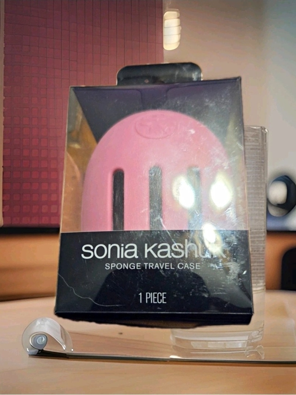 Sonia Kashuk Pink Sponge Travel Case Protective Holder
